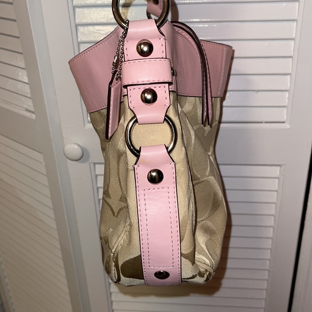 Coach Zoe Signature Canvas/Leather Shoulder Bag - Picture 3 of 8